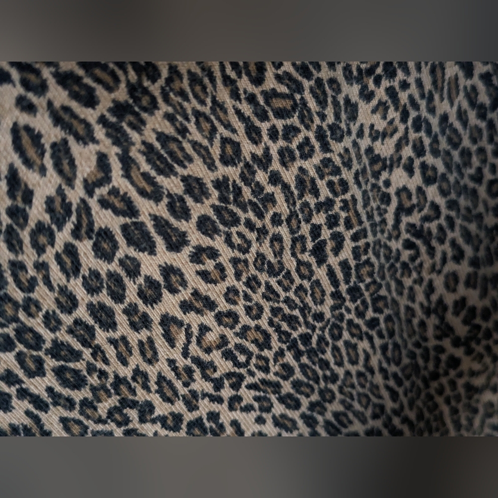 Vintage Jones New York Leopard Print Short-Sleeve Maxi Dress - Picture 4 of 4